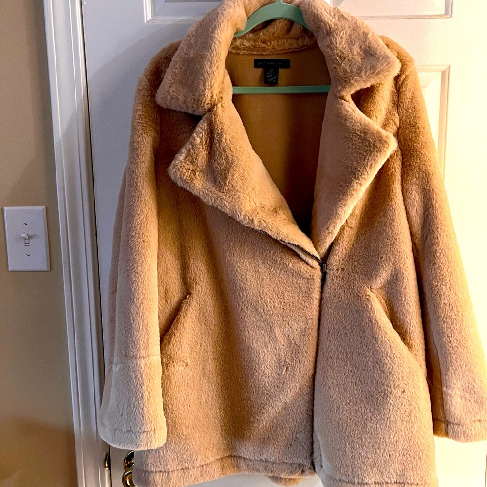 Faux fur coat